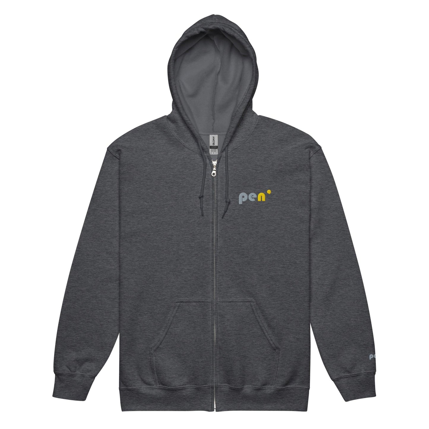Pen' Anthracite GY – Eco Friendly Zip Hoodie - Pen'