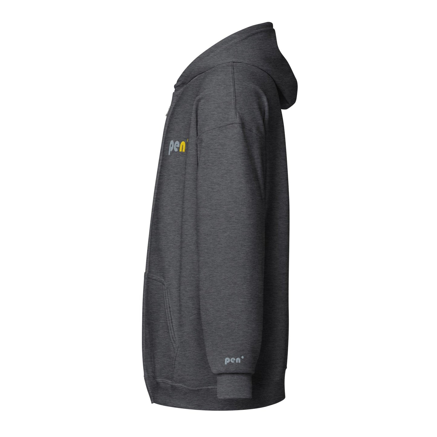 Pen' Anthracite GY – Eco Friendly Zip Hoodie - Pen'