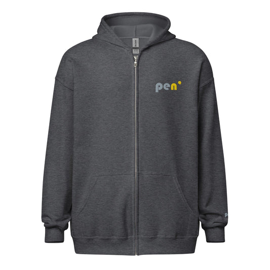 Pen' Anthracite GY – Eco Friendly Zip Hoodie - Pen'