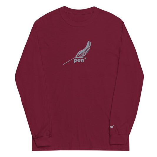 Pen' burgundy WR – Eco Friendly Long - Sleeve Tee - Pen'