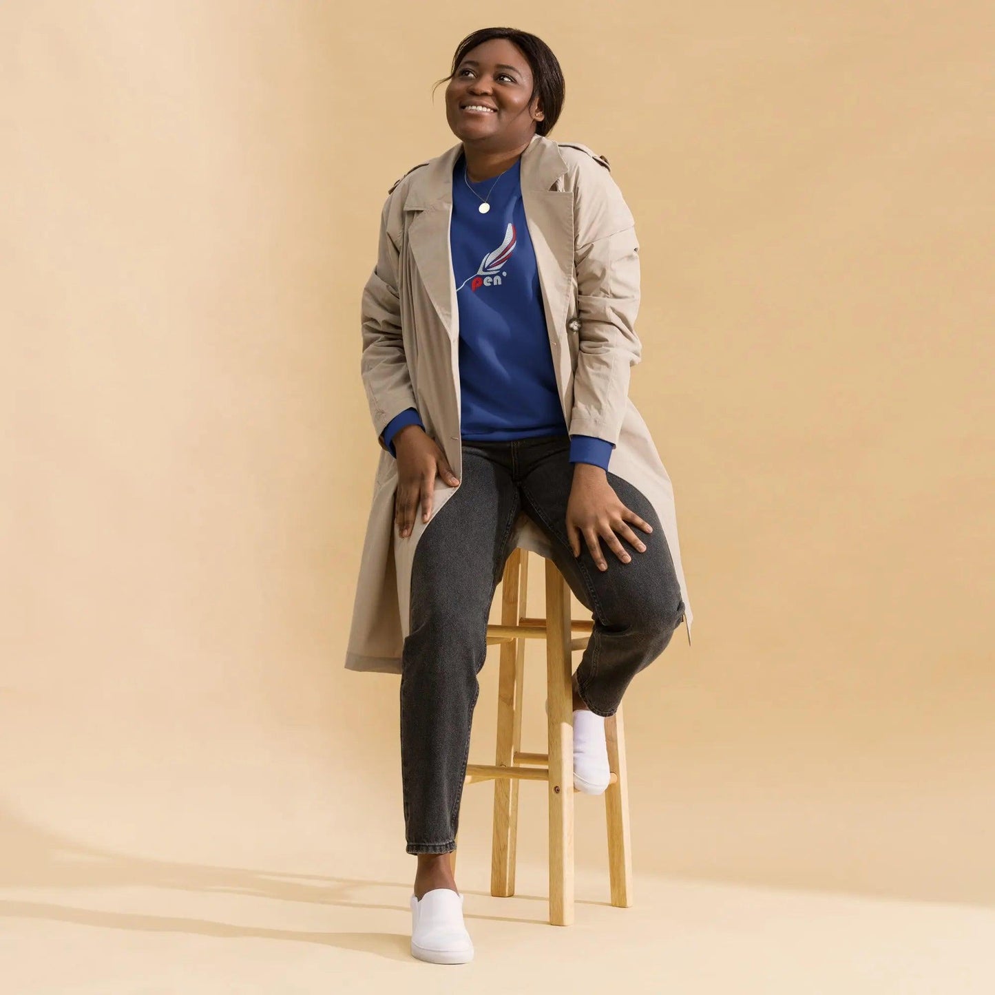 Pen' Indigo RW – Eco Friendly Streetwear Sweatshirt - Pen'